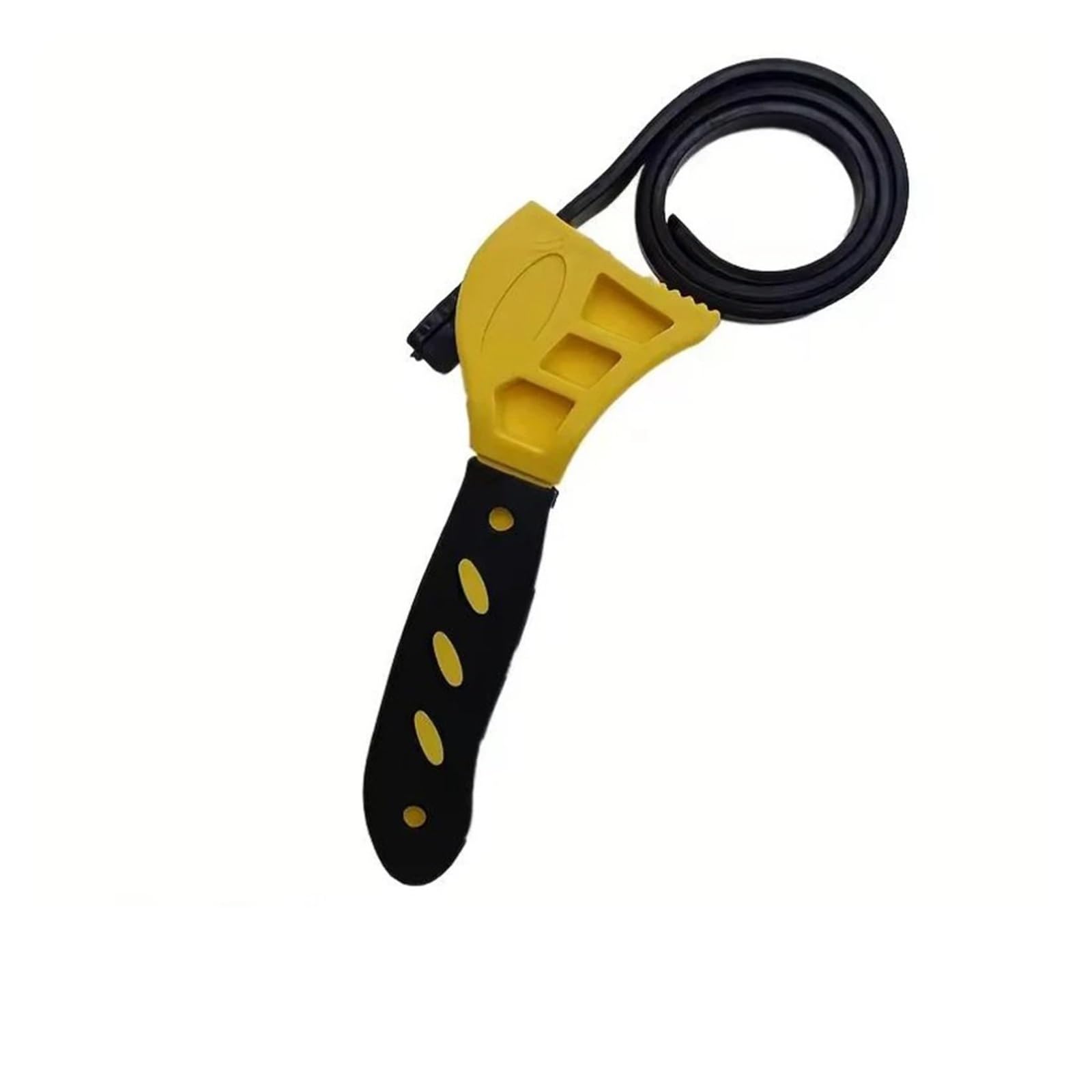 OLAQWENB Torque Wrenches 6inch Belt Wrench Oil Filter Puller Strap Spanner Chain Opener, Adjustable Disassembly Tool Precision Torque Wrench(Yellow)