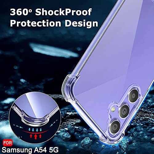 Image of TheGiftKart Transparent Crystal Clear Back Cover Case for Samsung Galaxy A54 5G | Shockproof Soft TPU Case | Cushioned Edges for Ultimate Protection Back Cover Case (TPU, Transparent)