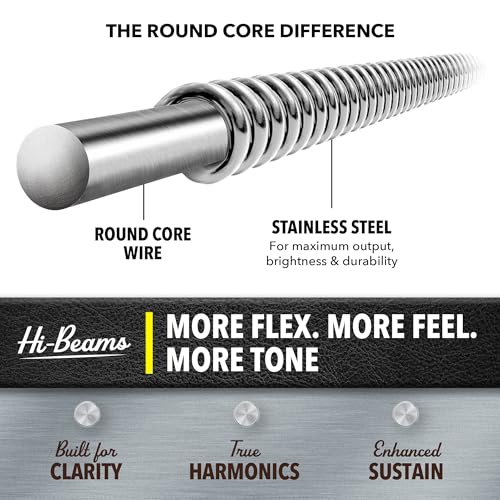 DR Strings Hi-Beam Round Core Bass jeu de cordes medium pour guitare basse - 4