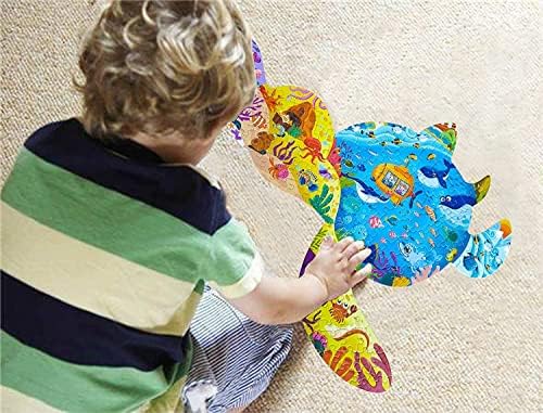 Kids Animal Puzzles for Kids 6-8, 8-10, 136 Piece Sea Turtle Jigsaw Puzzles for Children Age 6-10, Learning Puzzle Toys for Boys Girls Kids Birthday Gifts 4 51IoqFOX4mL. AC