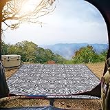 UrbanPatch RV Camping Outdoor Rug Extra Large, 9x18' Thick Woven Reversible Mat, Washable Camper...