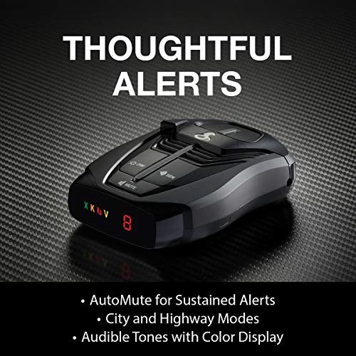 Cobra RAD 380 Laser Radar Detector – Long Range Detection, LaserEye Front and Rear Detection, IVT Filtering, Updateable Software, Adjustable Sensitivity, Digital Signal Processing, Black