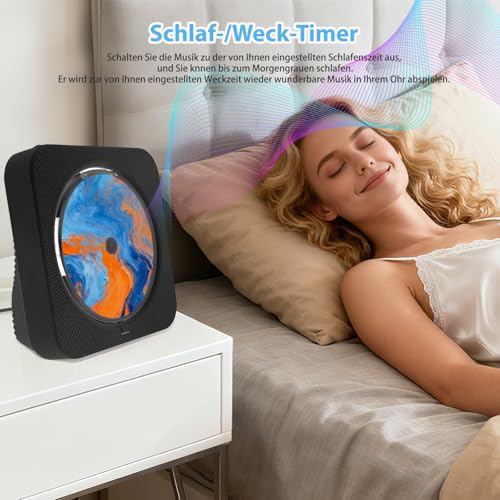 Lecteur CD portable Bluetooth pour réécouter vos disques sans fil