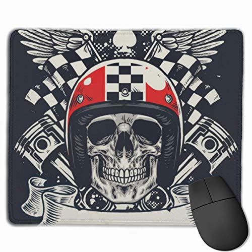 Schädel Biker Mauspad Mauspad Mens Damen Schreibtischzubehör Bürobedarf
