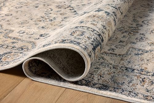 Image of Loloi Teagan Natural /Lt. Grey 6'-7 inch x 9'-2 inch Area Rug
