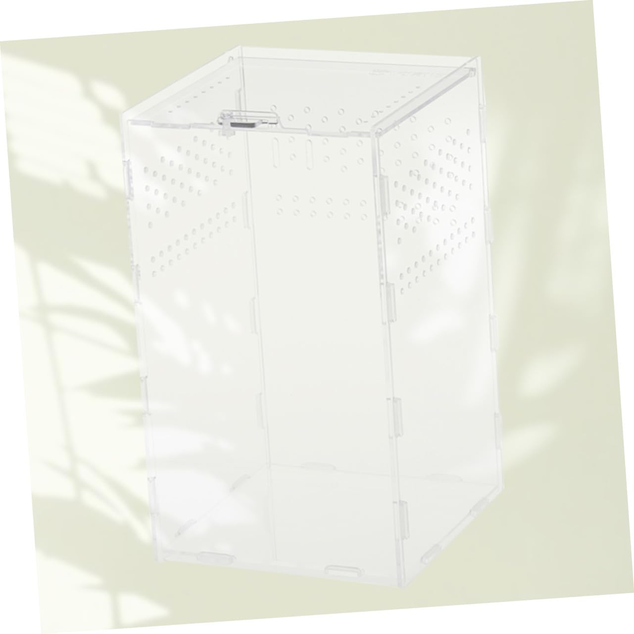 Toyvian Caja de Cría para Reptiles y Insectos de Acrílico Transparente Orificios Ventilados, Tapa Extraíble y Fácil Limpieza, Adecuado para Terrario Doméstico y Cría, Arañas o Isópodos