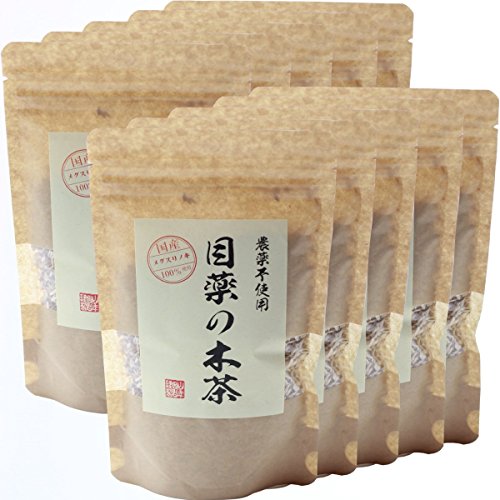 【国産 100%】目薬の木茶 60g×10袋セット ノンカフェイン 栃木県産 無農薬 巣鴨のお茶屋さん 山年園
