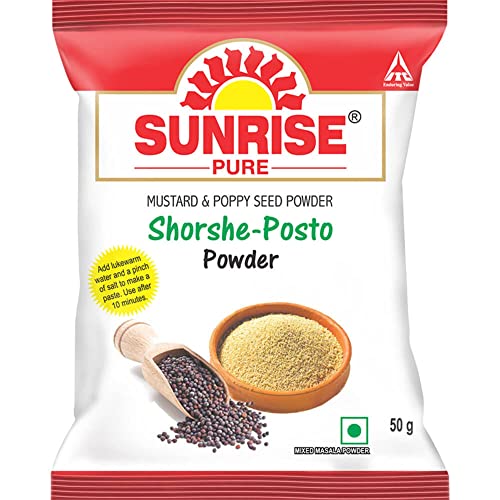 Image of Sunrise Pure Shorshe Posto Spice Powder Pouch, 50 g