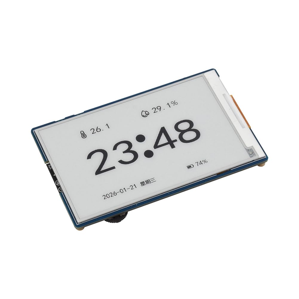 Placa de Desarrollo - con Pantalla de Tinta y Negra de 3,97 Pulgadas, Compatible con WiFi/Bluetooth, Reloj RTC PCF85063 de 800 X 480.