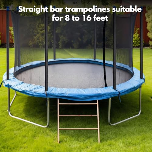 Tudomro 10 Sets Universal Trampoline Replacement Enclosure Poles Fit 8-16 Ft Straight Pole Trampoline Frame Heavy Duty Trampolines Accessories Kits with Foam Sleeve, Hardware, Lower Pole, Upper Poles by Tudomro - Image 5
