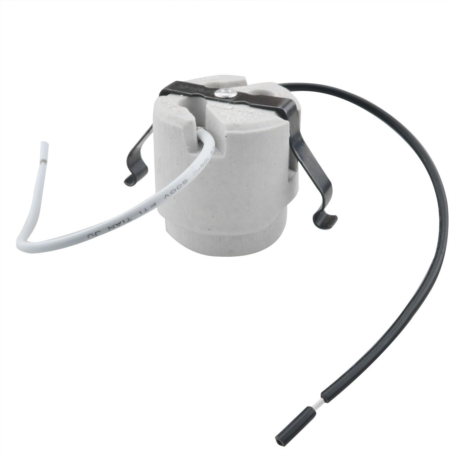 CHENJIN E26 Screw in Ceramic Lampholder Line Length 7.5 Inches