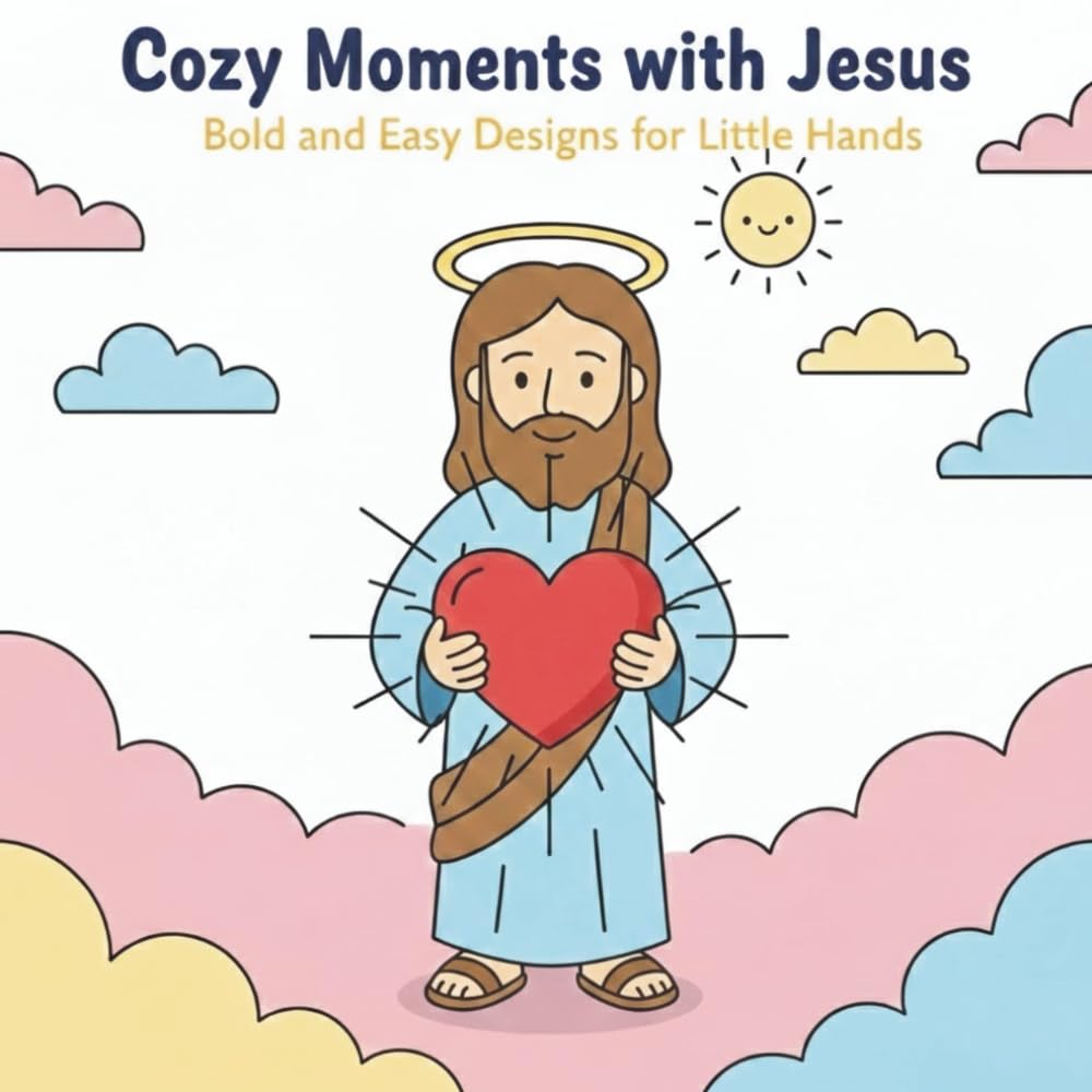 Cozy Moments with Jesus: Bold and Easy Designs for Little Hands.