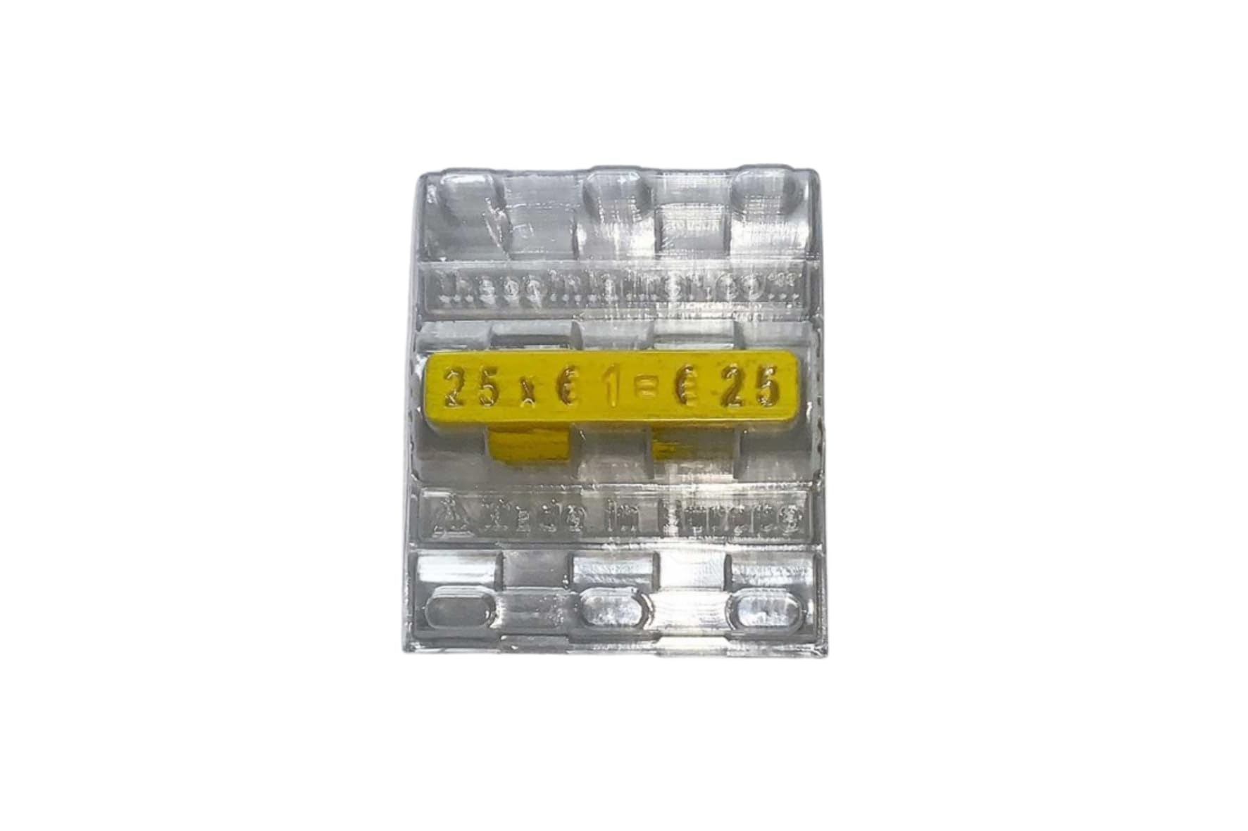Pack Blister Monedas 100 Unidades, Euros y Centimos, Cartucho Guarda Monedas (Para monedas de 1€)