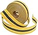 Accuform PTW204 Woven Barricade Tapes, 2" Width x 200-ft Length, Red with Black Center Stripe