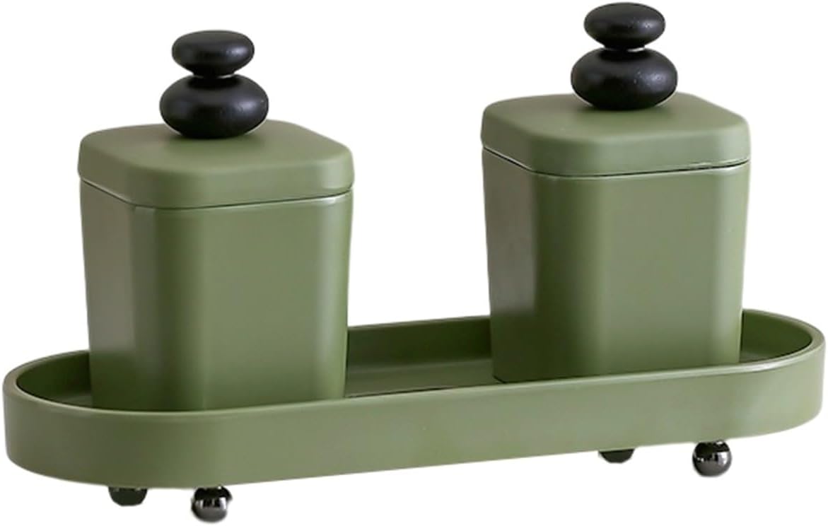 Toothpick Holders Desktop Toothpick Jar Multi-Purpose Storage Jar Household Creative Simple Dental Floss Box Cotton Swab Storage Box Tooth Pick Dispenser (Color : C) (A)