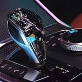 MH 4-Piece Crystal Shift Knob Handle (LHD) Accessories with Orange LED Light M- for BMW X3 X5 X6 X7 G01 G02 G08 G05 G06 G16 G29 i4 ix3/Z4 Series