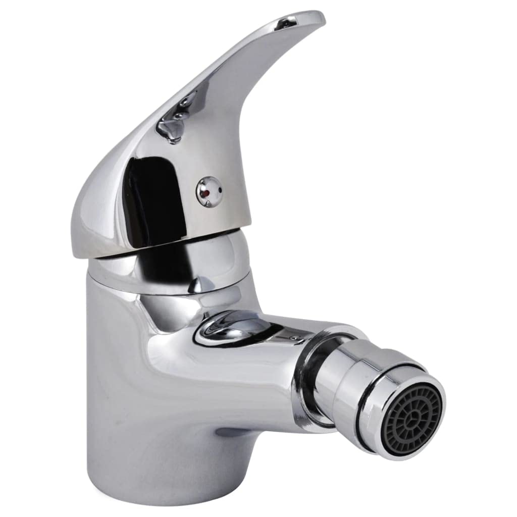 Bidet krany zestaw 2 szt. chrom bateria mieszakowa jednouchwytowa bateria dwuuchwytowa chromowana do instalacji zbiornika, z wężami i ceramicznym kartuszem