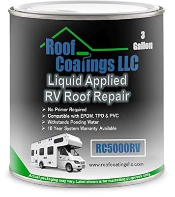 RC5000RV Liquid RV Roof Coating & RV Roof Repair (3 Gallon)