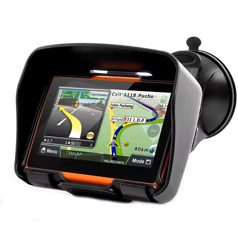 Navegación GPS For Motocicleta De 4,3 Pulgadas, Diseño Resistente A Prueba De Agua IPX7, Soporte De Sistema Multilingüe, For Condiciones Climáticas Adversas