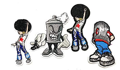 Cool Urban Lifestyle Combo Pack Iron-On Clothing Accessories Patches - Express Your Street Style! - Image 4