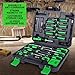 Magnetic Screwdrivers Set with Case, Amartisan 43-piece Includs Slotted, Phillips, Hex, Pozidriv,Torx and Precision Screwdriver Set, Magnetizer Demagnetizer Tools, Tools for Men (Green))