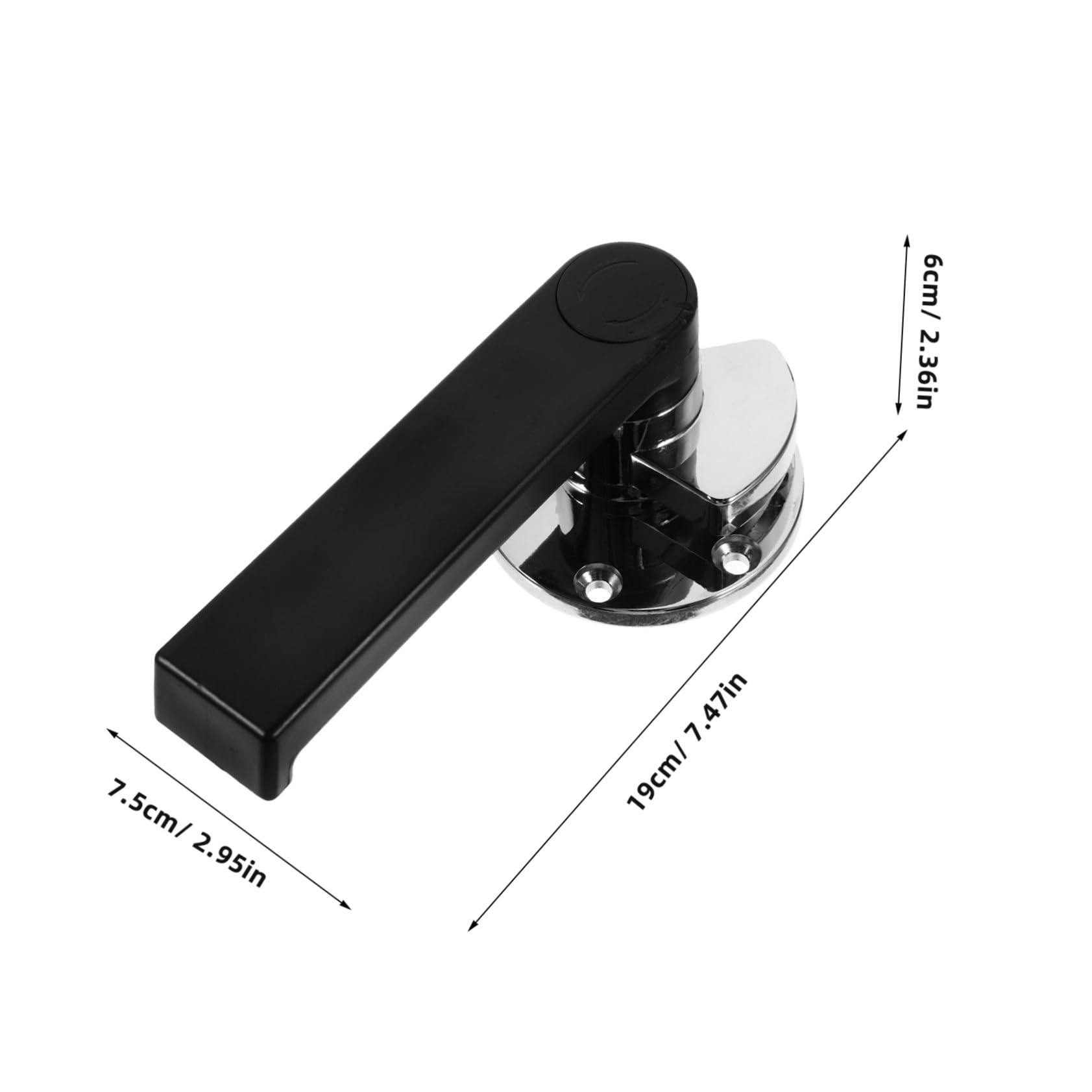 Schranktürverschluss aus Zinklegierung Korrosionsbeständig mit Elegantem Minimalistischen Design als Türgriff für Gefrierschranktüren