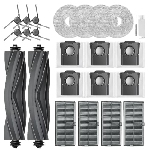 Image of L40 Ultra Accessories for Dreame L40 Ultra Gen 2 / X40 Ultra /MOVA P10 Pro Ultra (Gen 2) /P50 Pro Ultra Robot Vacuum, 2 Main Brush, 4 Mop Cloth Pads, 6 Side Brushes, 4 HEPA Filters,6 Dust Bag