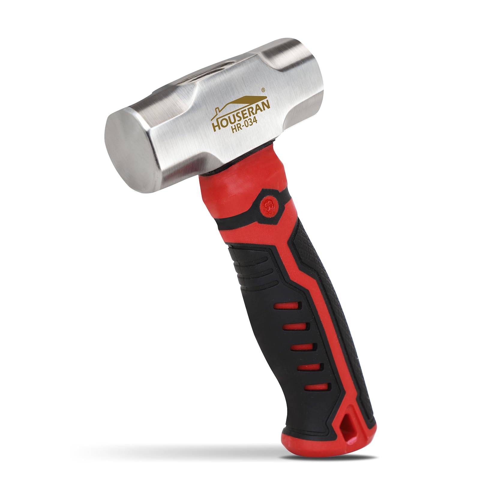 Sledge Hammer, Mini Sledge Hammer, 1.24lb Sheet Metal Hammer, Drilling Hammer, Small Hammer for Women, Non-Slip Handle, for Demolition, Piling, Rock and Concrete Hammering, Red and Black