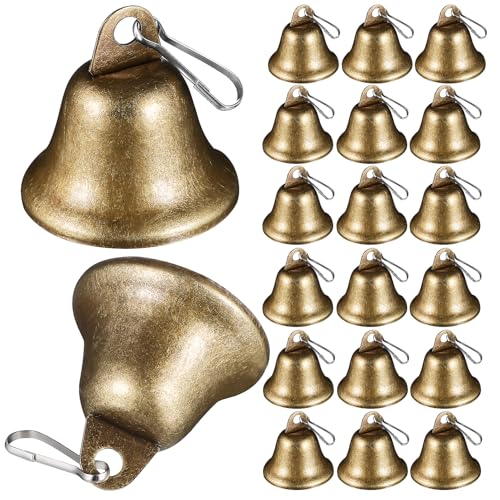 Toddmomy 20 Piezas Cascabeles Artesanales Cascabeles De Bronce Campanas Vintage...