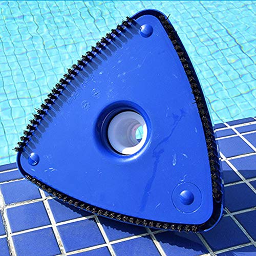 Hete-supply Swimming Pool Suction Head Triangular Weighted Vacuum Head Pool Cleaning Maintenance Tool Suction Tank Manual Machine Pools Brush Head