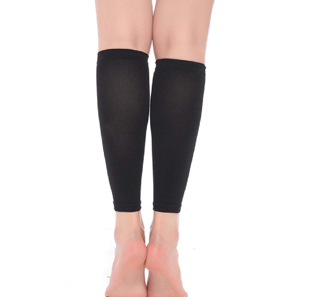 1 par de Medias de compresión para pantorrillas, Medias de compresión para moldear Las piernas Calcetines sin pies para Correr, Andar en Bicicleta, Viajar