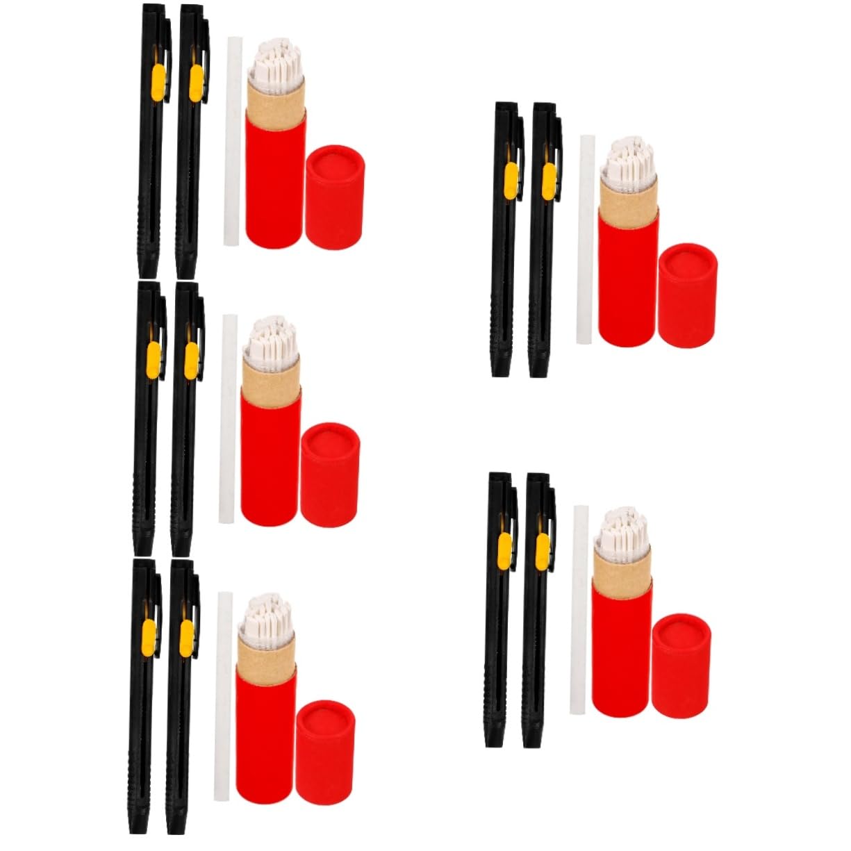 VILLCASE 10 Sätze Unsichtbarer Zeichenstift Pastell Kreide Bleistift Tinte Nähwerkzeug Whiteboard-marker Planke Textmarker Weißer Lackstift Farbstifte Markierungen Nähzubehör Plastik