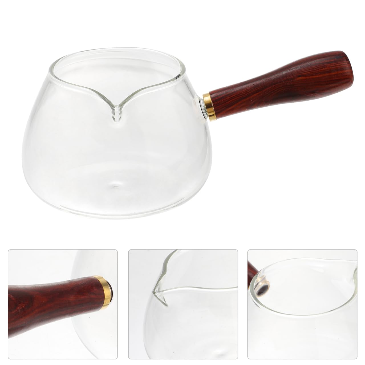 BESPORTBLE Cha Hai - Jarra de cristal para Gong Fu Cha – Té elegante para disfrutar del té perfecto – Ideal para amantes del té y eventos elegantes del té