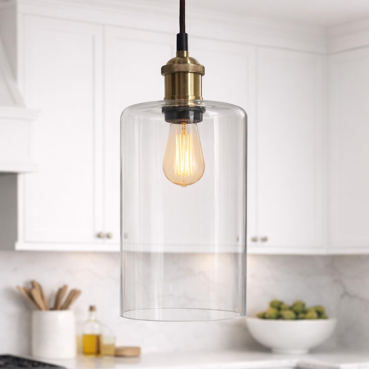 CGC Lighting - Cylinder Lampshade - Clear Glass