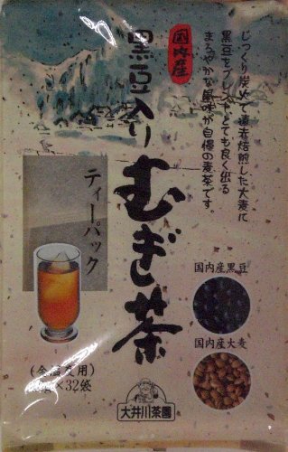 大井川茶園 国内産黒豆入りむぎ茶