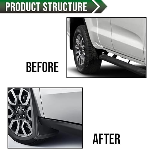 Miniatura 4 de GRAND ORANGE Splash Guards - Juego de 4 guardabarros compatibles con Ford Maverick 2022 2023, NZ6Z-16A550-AA NZ6Z-16A550-BA