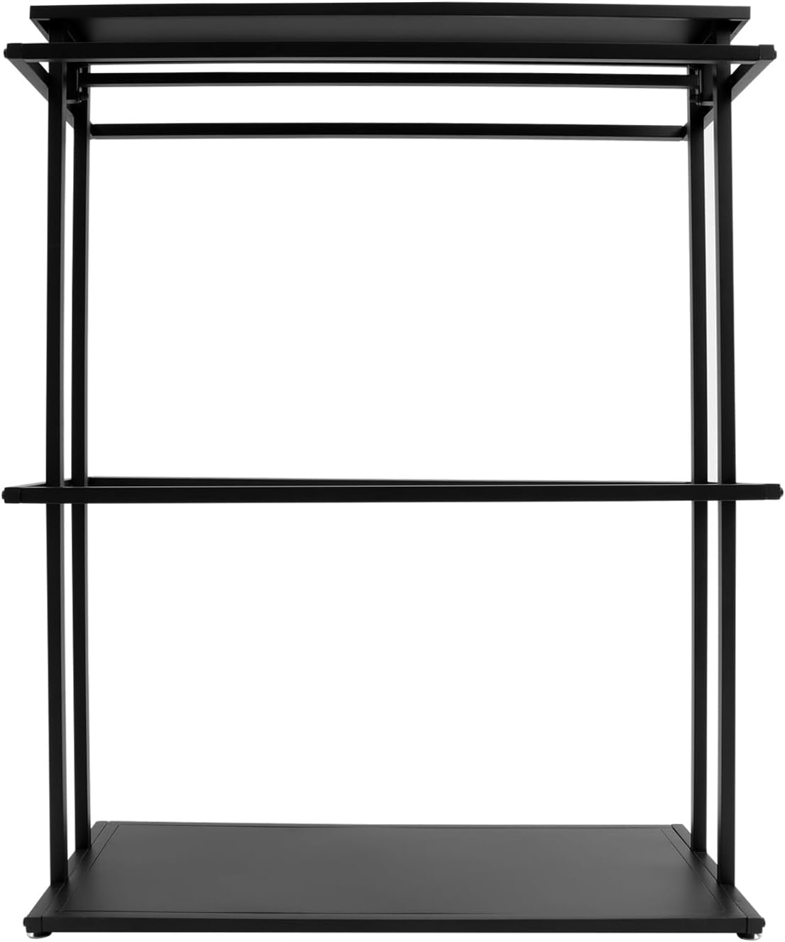 Fabric Sample Display Rack Floor-Standing Fabric Sample Organizer with Each Rod Load Capacity(110lbs) Double-Sided Holder Organizer Rack Display Stand for Clothing Boutiques, Craft Rooms(Black)