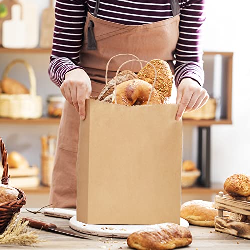METRONIC Brown Paper Bags 10x5x13 50Pcs,Gift Bags with Handles Medium Size by METRONIC - Image 9