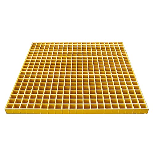 Rejilla FRP 2.6ft x 2.6ft para drenaje exterior amarilla miniatura 4