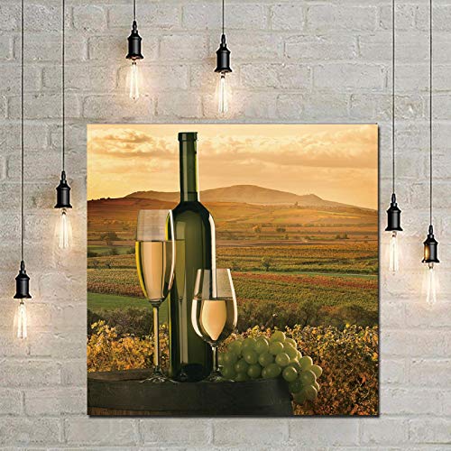 Art déco cuisine affiche toile 60x60 cm sans cadre à suspendre - 2