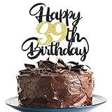 Klionjor 39th Happy birthday cake topper happy birthday cake decoration 39th birthday party decoration gift plugin (39)
