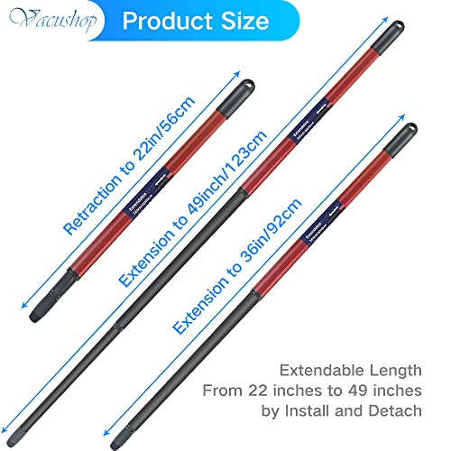 Vacushop Mop Accessories Replacement for O-Ceda Spin Mop X1 Handle X1 Base X3 Mop