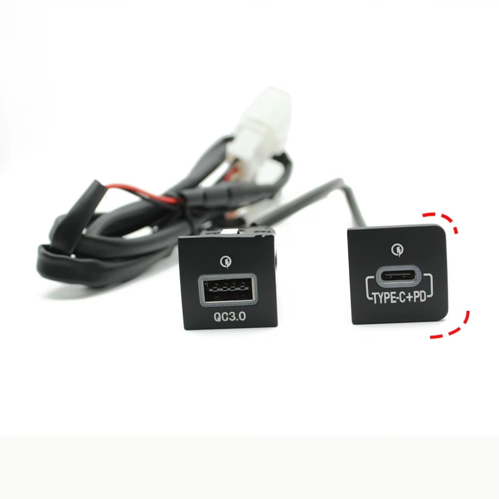 Auto Porta USB Centro Compatibile Con Per Golf 6 Per MK6 2006-2012 Auto Rapida Caricatore Dual QC3.0 PD Presa Del Telefono Adattatore Interfaccia Presa USB