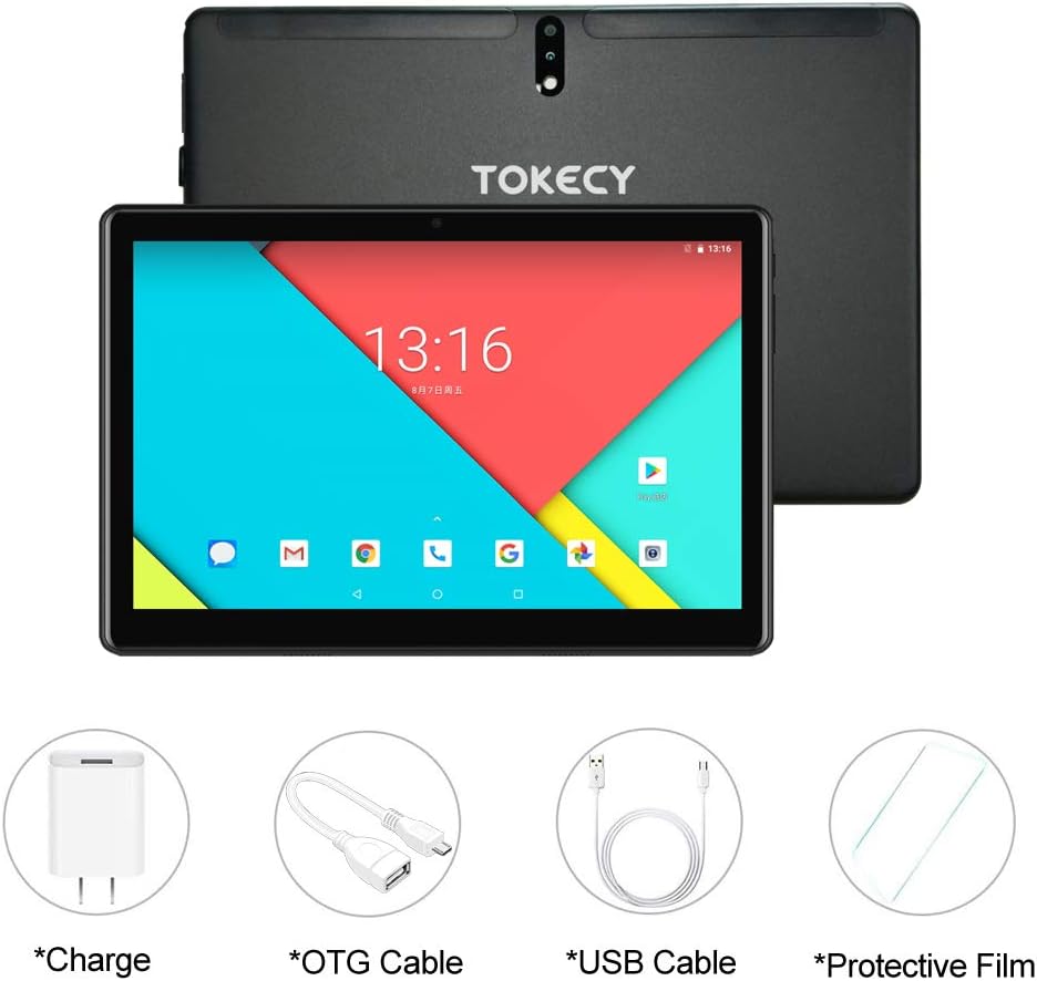Nеw Arrіvаlѕ Tablet 10 Inch Android 9,Tokecy Quad Core 4GB RAM 64GB ROM Tablet with 1920X1200 IPS HD Display, 8MP+5MP Dual Camera 2 SIM Phablet with GMS Bluetooth WiFi (Black) Uр Tо 40% оƒƒ Tablet 10 Inch Android 9,Tokecy Quad Core 4GB RAM 64GB ROM Tablet with 1920X1200 IPS HD Display, 8MP+5MP Dual Camera 2 SIM Phablet with GMS Bluetooth WiFi (Black)