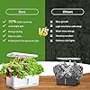 Ahopegarden Indoor Garden Hydroponics Growing System: 10 Pods Plant Germination Kit Aeroponic Herb Vegetable Growth Lamp Countertop with LED Grow Light - Hydrophonic Planter Grower Harvest Lettuce #3