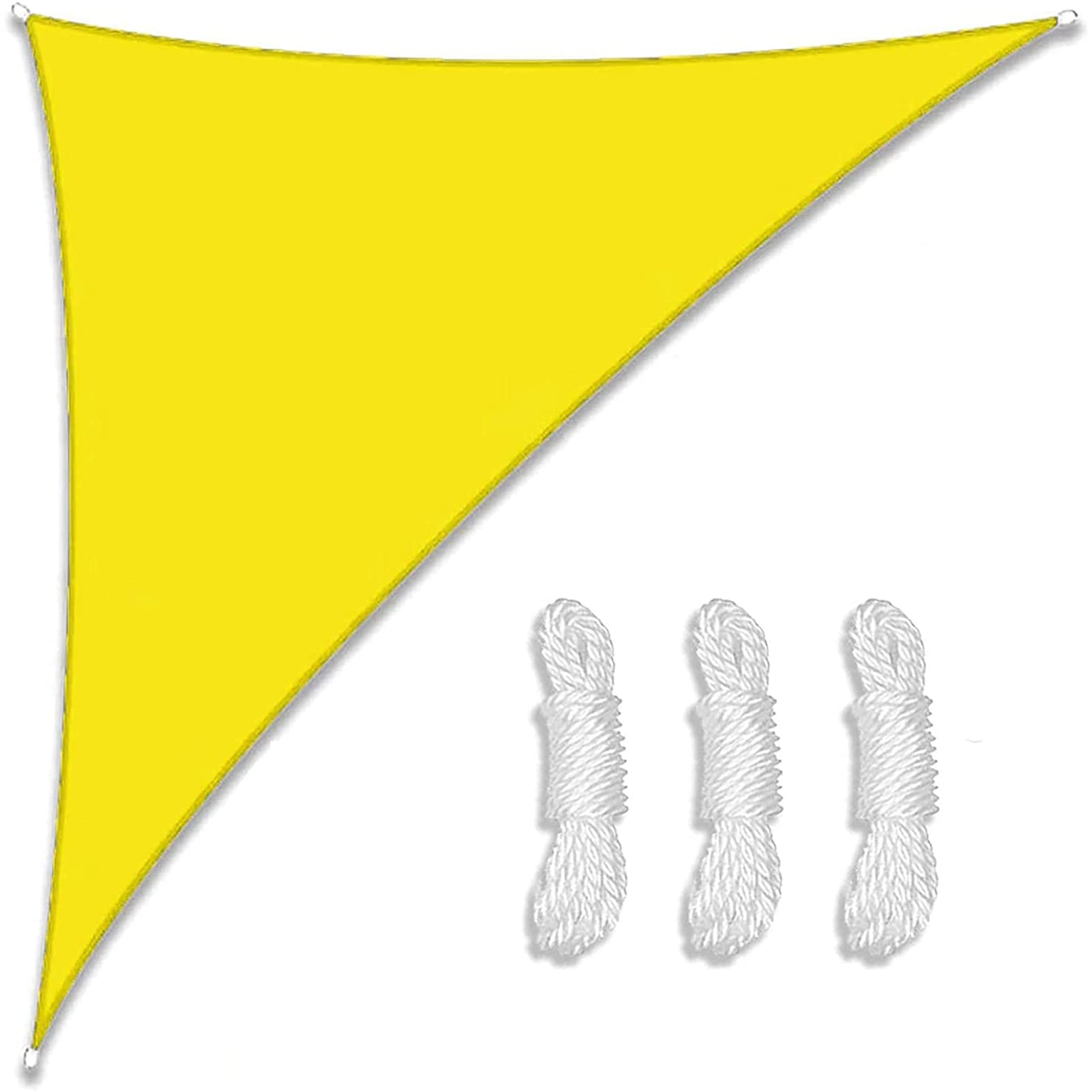 ZHANGY Waterproof Sun Shade Sail Shade Cloth for Patio 10x10x14ft, Garden Sun Shade Right Triangle UV Block Sunscreen Sail Breathable Shelter Fabric Screen with Rope, for Yard Activities