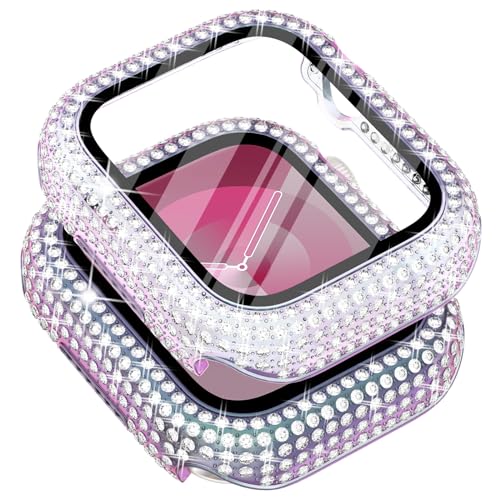 Surace Bling Apple Watch Case with Screen Protector for Series 9/8/7 41mm