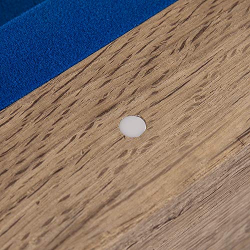 American Legend Kirkwood 84” Billiard Table with Rustic Blond Finish, K-Shaped Legs and Royal Blue Cloth