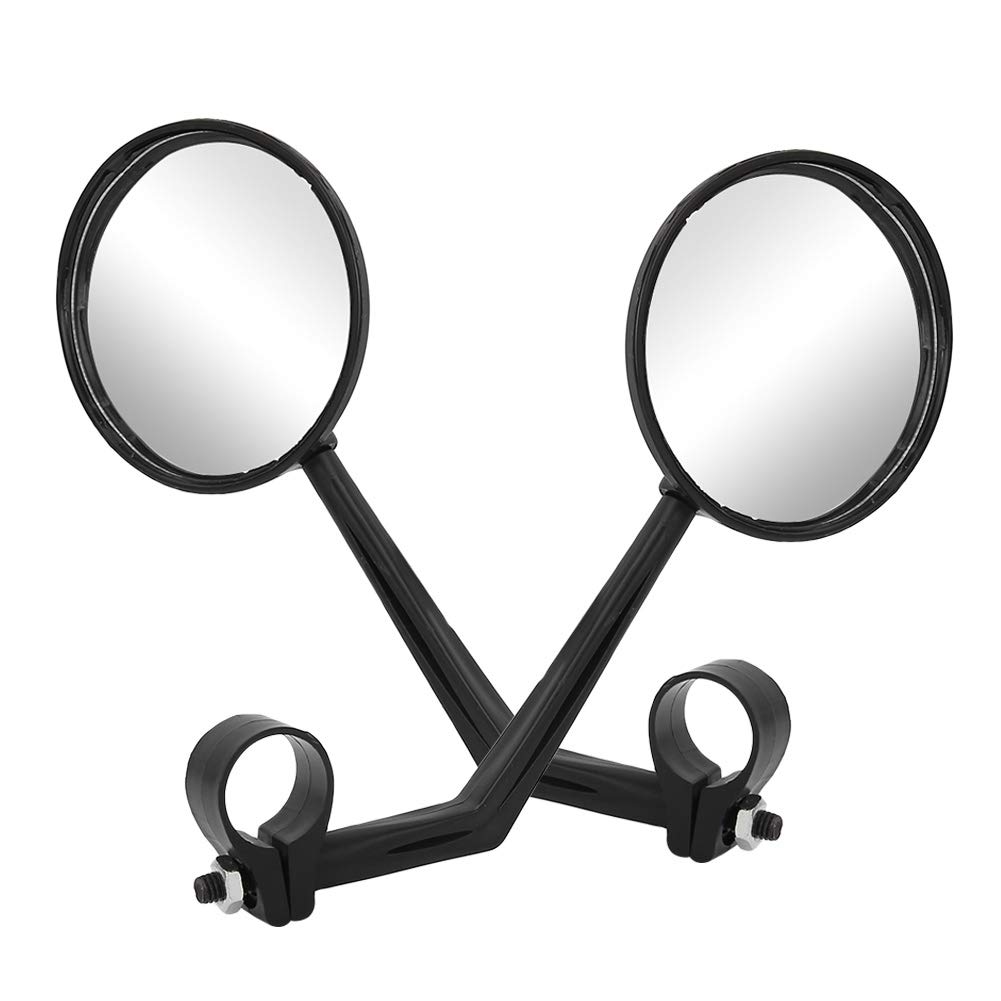 Scooter Handle Rearview Mirror - Adjustable Angle - Wide View - Retroreflector - Easy Installation