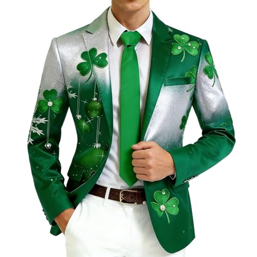Veste slim moderne Saint Patrick pour homme au style décontracté